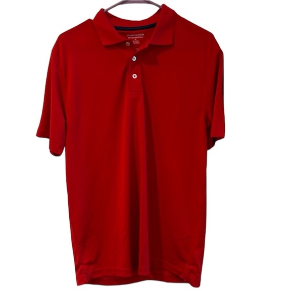 Men's Amazon Essentials Red Polo Top Size Medium - Picture 1 of 11